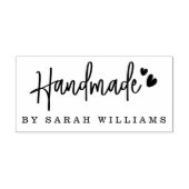 手書き手書きハートモダン手書きスクリプト ラバースタンプ (インプリント)