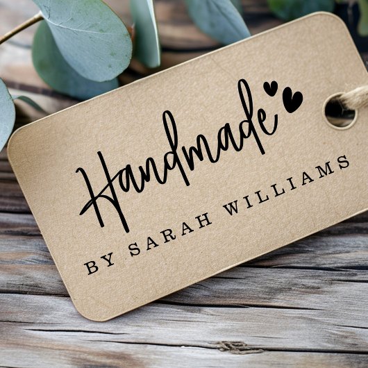 手書き手書きハートモダン手書きスクリプト ラバースタンプ