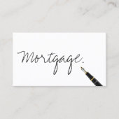 手書き抵当代理店名刺 名刺 (正面)