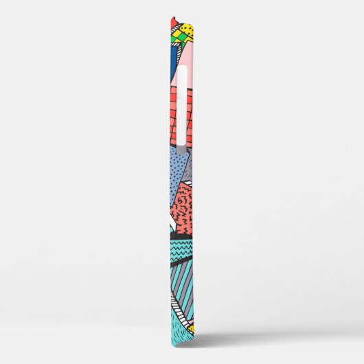 手書き抽象芸術ブロックテクスチャ Case-Mate iPhoneケース (裏面 / 左)