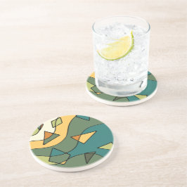 手書き抽象芸術ヴィンテージデザイン コースター