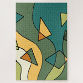 手書き抽象芸術ヴィンテージデザイン ジグソーパズル (縦)