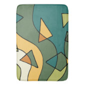 手書き抽象芸術ヴィンテージデザイン バスマット (正面縦)