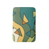 手書き抽象芸術ヴィンテージデザイン バスマット (正面縦)