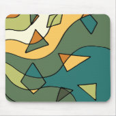 手書き抽象芸術ヴィンテージデザイン マウスパッド (正面)