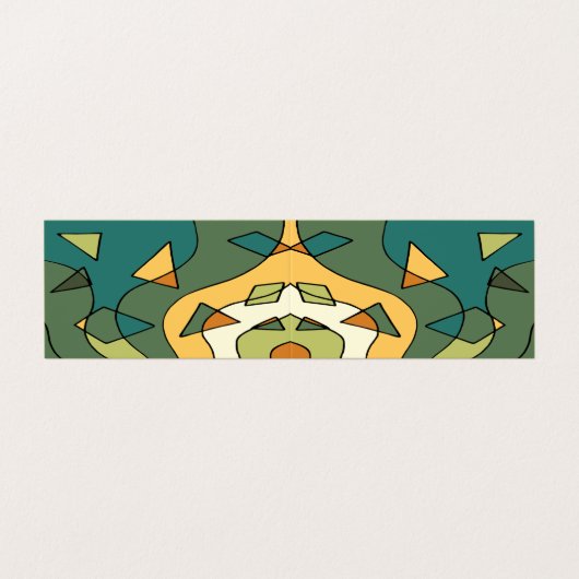 手書き抽象芸術ヴィンテージデザイン 名刺 (外部フラット)