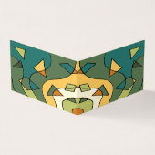 手書き抽象芸術ヴィンテージデザイン 名刺 (外部)