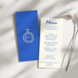 手書き描レトロブライトユニークズ結婚リングや輪 メニュー<br><div class="desc">カラフルファンキーのモダンレトロ結婚ピーチ黄色のディナーメニュー。ボーホーテンプレートミルキーホワイト背景と鮮やかなブルーのタイポグラフィとブルーの手のメニューのシックなヴィンテージデザインを特徴とす書る。明るい緑の背景。スイート全体と完全で一致。</div>