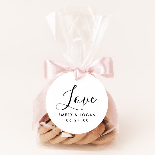 手書き文字のモノグラム結婚に対する愛 セルフインキングスタンプ