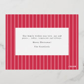 手書き文字の恵みクリスマスフォト 箔シーズンポストカード (裏面)