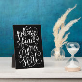 手書き文字を見つけてください座席の看板 フォトプラーク (側面)