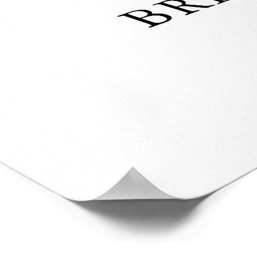 手書き文字エレガントなウェディングウェルカムサイン ポスター (角)