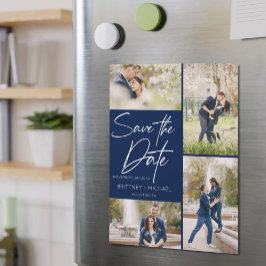 手書き文字コラージュ日付ネイビーブルーを保存