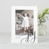 手書き文字ジョークリスマスホリデーフォト (スタンド正面)