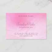 手書き文字モダンピエレガントンクテンプレート 名刺 (裏面)