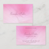 手書き文字モダンピエレガントンクテンプレート 名刺 (正面/裏面)