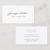 手書き文字モダンミニマルテンプレートトレンディー 名刺 (正面/裏面)