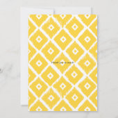 手書き文字縦型卒業ありがとう サンキューカード (裏面)