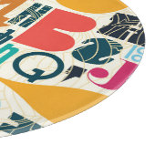 手書き文字：ヴィンテージシームレスデザイン。 カッティングボード (角)