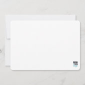 手書き文字(白と黒) セーブザデート (裏面)