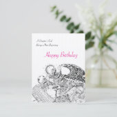 手書き新しい開始ハッピーバースデーカード (スタンド正面)