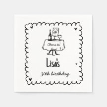 手書き書きカクテル30th, 40th誕生日