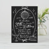 手書き書きカクテル30th Any Age 招待状 (スタンド正面)