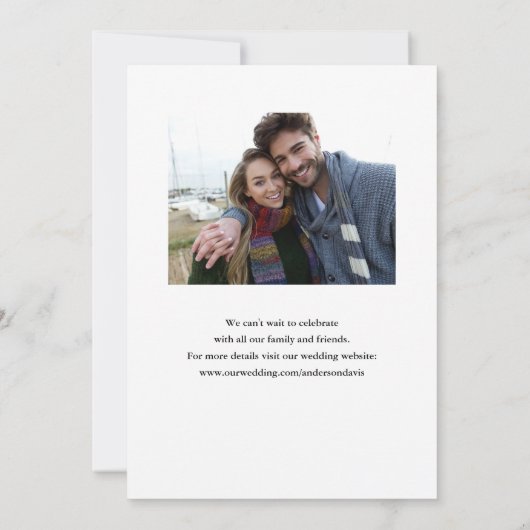 手書き書き2写真Save The Date (裏面)