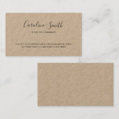 手書き書エレガント字フォント 名刺 (正面/裏面)