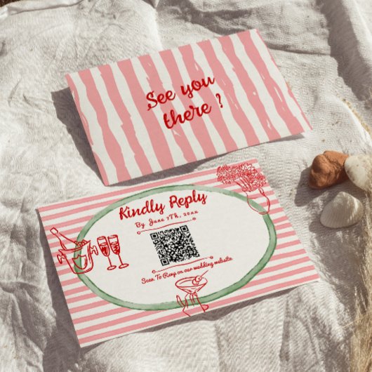 手書き書フ予測できなレームQRコード結婚s 出欠カード