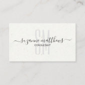 手書き書モダンミニマル 名刺 (正面)