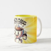 手書き書モダン道引用文マグカップ ツートーンマグカップ (正面右)