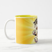 手書き書モダン道引用文マグカップ ツートーンマグカップ (左)