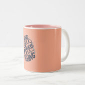 手書き書モダン道引用文マグカップ ツートーンマグカップ (正面右)