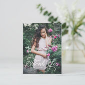 手書き書道の卒業ありがとうございました ポストカード (スタンド正面)