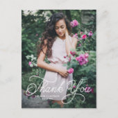 手書き書道の卒業ありがとうございました ポストカード (正面)