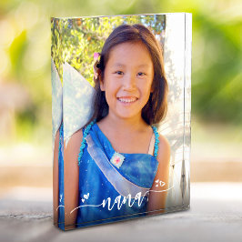 手書き書道七名カスタムハート記念 フォトブロック