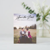 手書き書道台本の写真日付を保存 案内ポストカード (スタンド正面)