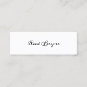 手書き書道白黒呼び出し スキニー名刺 (正面)