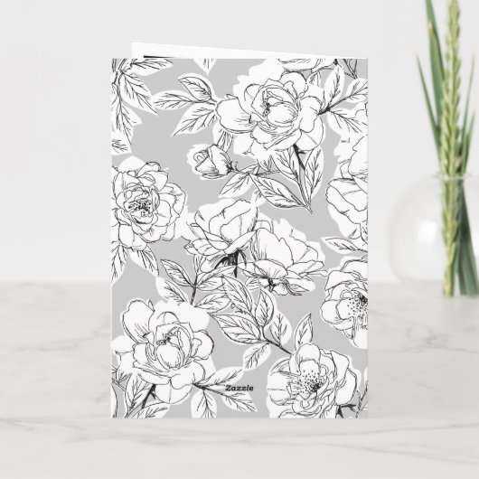 手書き書道結婚写真ありがとう サンキューカード (裏面)