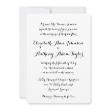 手書き書道結婚式招待状