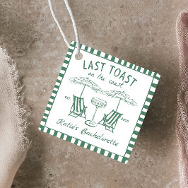 手書き最後のトーストコーストグリーンバチェロレッテ フェイバータグ