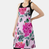 手書き水彩華バラ。フローラ エプロン (インサイチュ)