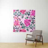 手書き水彩華バラ。フローラ タペストリー (インサイチュ)