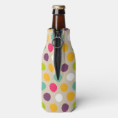 手書き水玉模様パターン ボトルクーラー (ボトル裏面)