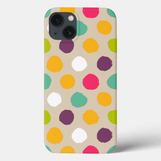 手書き水玉模様パターン Case-Mate iPhoneケース (裏面)