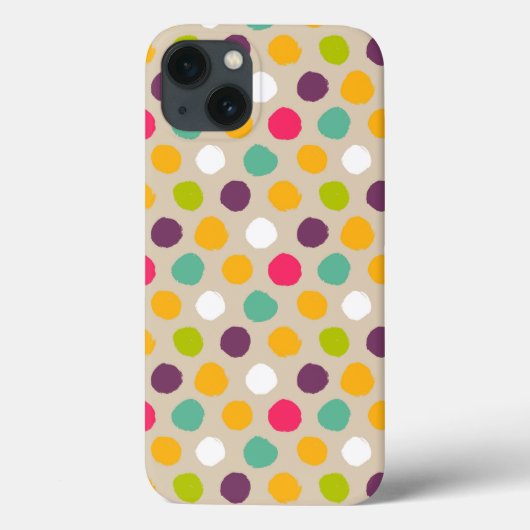 手書き水玉模様パターン Case-Mate iPhoneケース (裏面)