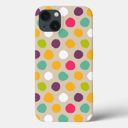 手書き水玉模様パターン Case-Mate iPhoneケース (裏面)