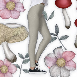 手書き水玉模様雪レギンス レギンス