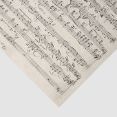 手書き淡い色のヴィンテージシート音楽 薄葉紙 (詳細)